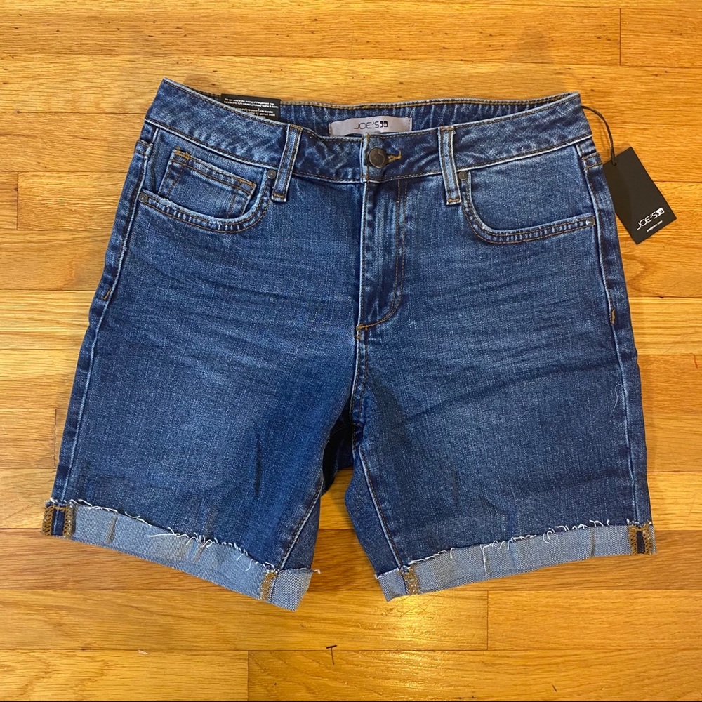 Joe’s Jeans Roll Cuff Bermuda Jean shorts 26 NWT